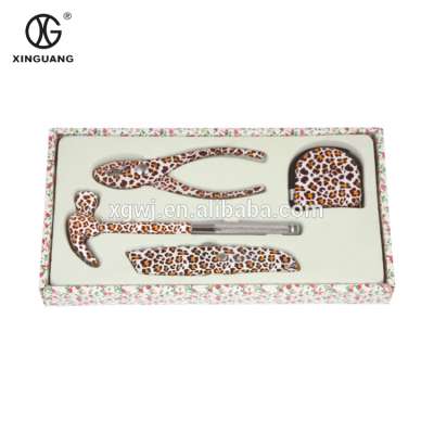 Custom fashion metal 30x16.5x3.5cm 4 pcs floral hardware hand tools sets