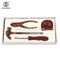 Popular sale fashion design 18.5x25cm new hardware tool floral set