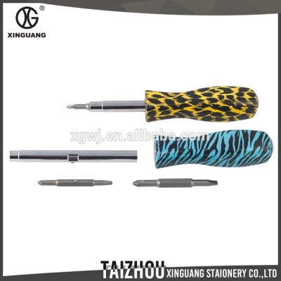 Wholesale Fancy design metal screwdriver ladies printed floral hand tools