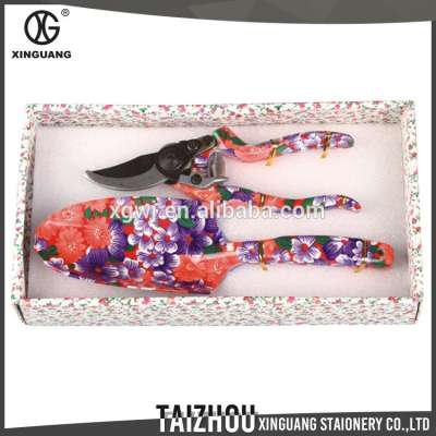 Wholesale Fashion floral printing flower garden tools Pruning Tools